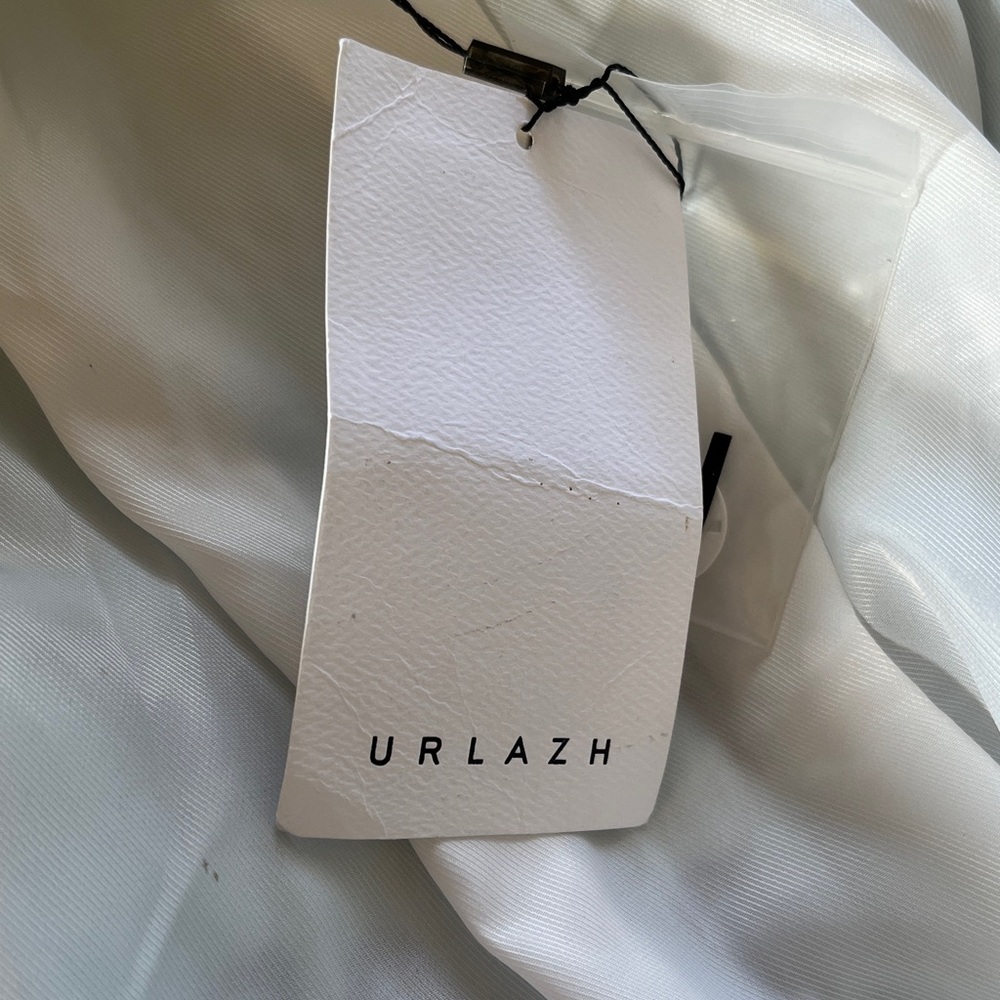 Urlazh Women's Blue Hooded Coat Wool Blend Unicorn Design Size Medium Nwt — image 8 of 8